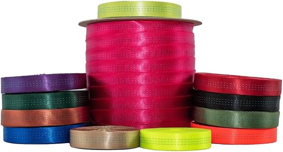 SGT KNOTS Bluewater Tubular Nylon Webbing 1 Inch Heavy Duty Firefighter & Rescue Webbing CE/UIAA Certified, Durable & Flexible for Anchor Slings, Tow Straps, Crafting