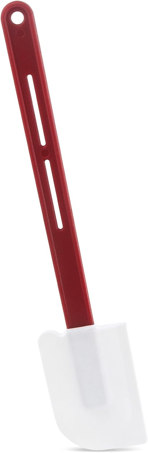 Silicone Rubber Spatula, 10-Inch Commercial Silicone Spatula for Baking, Rubber Baking Scraper Resistant to High Heat, Nonstick & Dishwasher Safe (1 in 10-Inch/Size S)