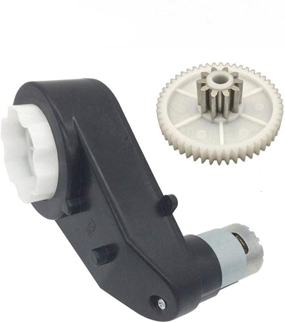 weelye 570 15000RPM Gearbox with 12V Motor, High Torque 12V DC Motor for Kids Ride on Car SUV Parts, Electric Motor with Gear Box RS570 DC Motor Match Children Ride on Toys Accessories