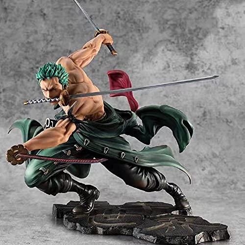 RKJOO One Piece Anime Battle Three Thousand Worlds Sauron Figure Doll Decoration Gift Premium Version Statue Doll Sculpture Toy Decoration Model Doll Height 18cm