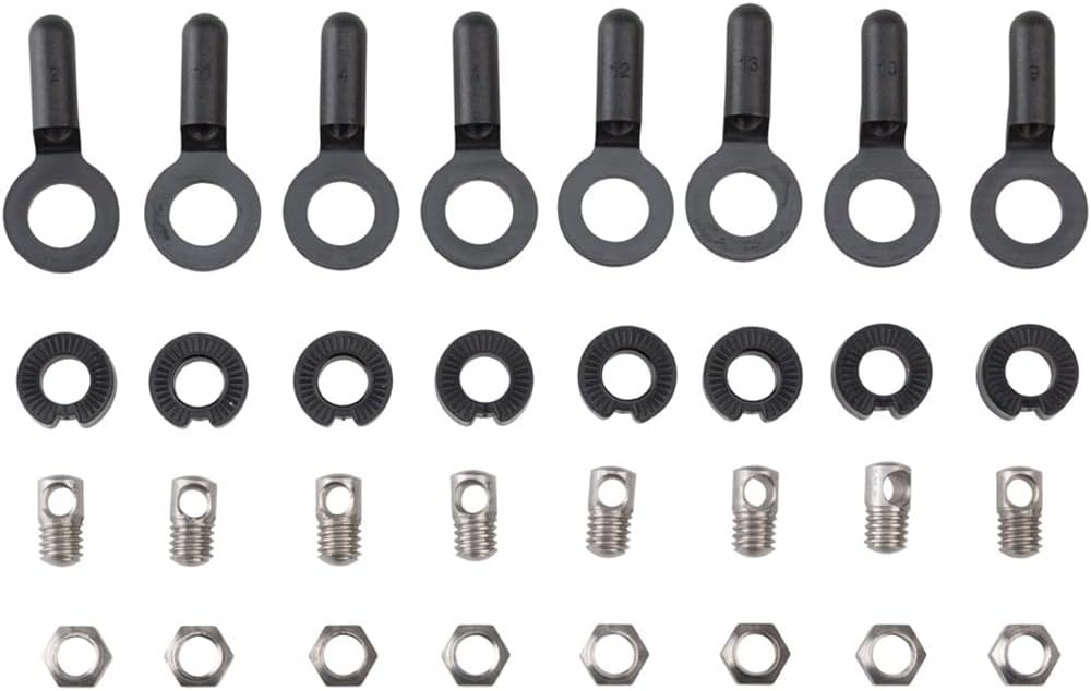 SKS Unisex 8x Bolts,nuts & Endcaps for ChromoplasticsLongboard Mudguards, One Colour, One Size UK
