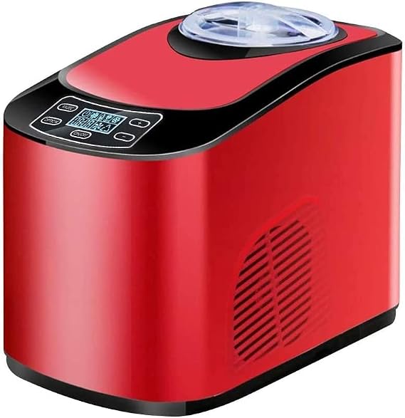 Ice Cream Maker, Large Capacity, 4.9 gal 1.5 L, Fully Automatic, Built-In Cooling Device, Soft, Hard, Soft Cream Maker, Compressor, Compact, Commercial Use | LCD Panel for Home Use, Easy Operation, Ice Cream Machine