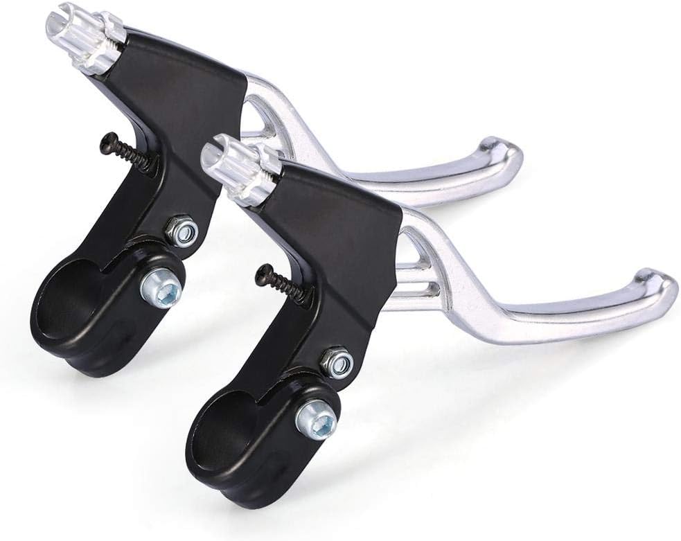 Tbest 1 Pair Brake Levers Aluminium Alloy Cycling Brakes Handles 4 Colors Available