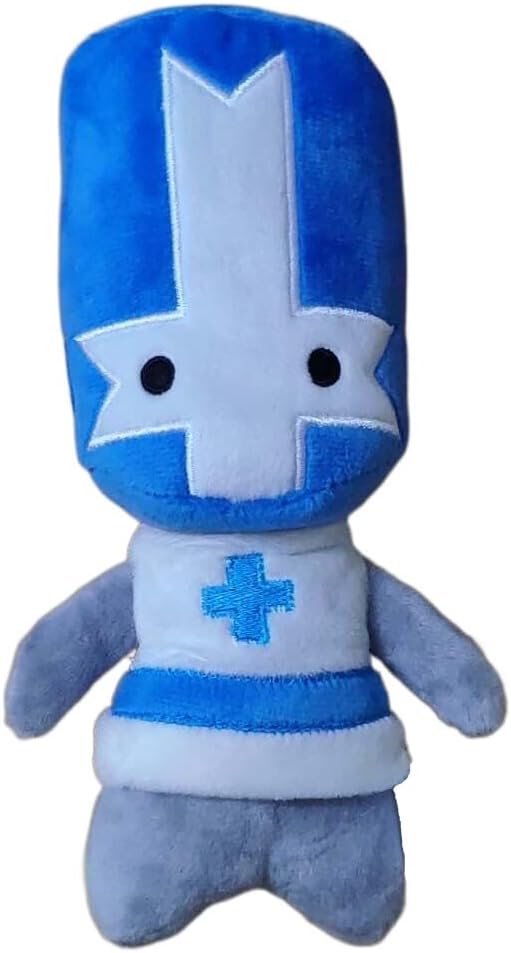 Castle Crashers red Orange Green blue Knight stuffed plush toy (blue)