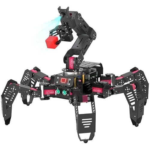 Hexapod AI Robotic Explorer with Vision Arm Ultimate Raspberry Pi 4B Powered Robot Kit