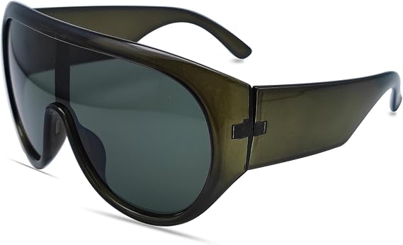 Oversized Sunglasses for Women Y2k Chunky Wrap Around Sunglasses