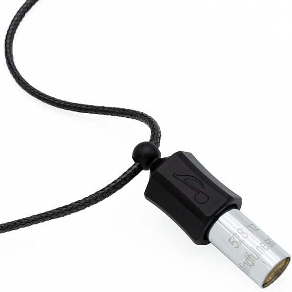 Stress Relief Gift for Men, Women Anxiety Necklace 528 Hz Breathing Meditation Whistle Mindfulness Device for Stress Relief Calm Meditation Adjusting Breathing Anxiety Relief Necklace