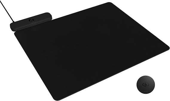 Logitech G POWERPLAY 2 Wireless Charging Mouse Pad - Black | For Logitech G compatible wireless mice only, for PC/Mac, cloth and hard surfaces included