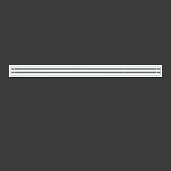 Linear Bar Air Grille 48" X 4", Aluminum Air Supply/Return Grilles,Easy Air Flow,Removable Grille/Door-HVAC Air Vent Cover,White[Outer Dimensions: 48.8"w X 4.8"h]