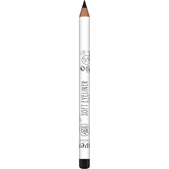 Lavera Soft Eyeliner - Black 01 - Natural cosmetics - Comfortable application - Free from silicones - Free from mineral oil - Vegan - jojoba & sunflower oil - 0.4 Fl Oz