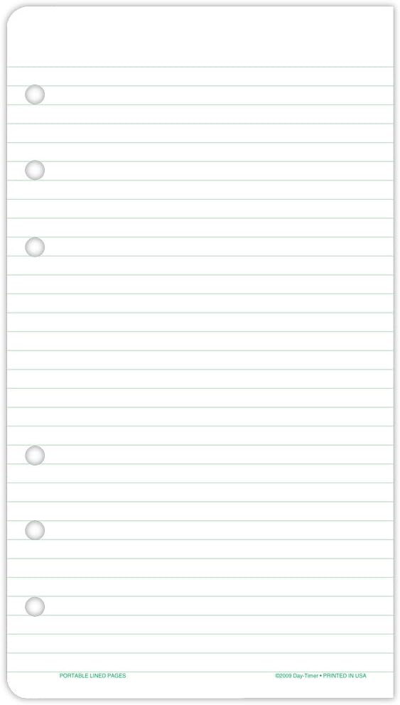 Day-Timer D87128B Lined Note Pads for Organizer, 3 3/4 x 6 3/4
