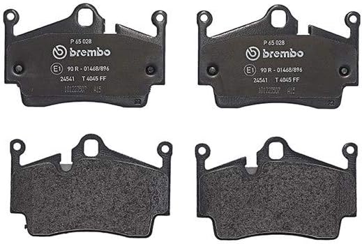 Brembo P65028 Low-Met Rear Disc Brake Pad Set PORSCHE OE# 98735293901
