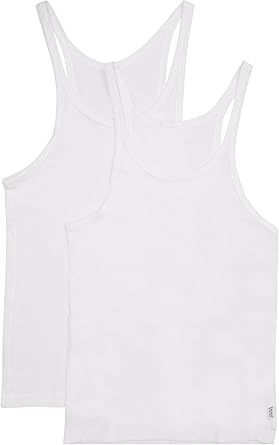 Bonds Womens Soft Chesty Tank Top in Stretchy 100% Cotton Rib for Women, 2-Pack