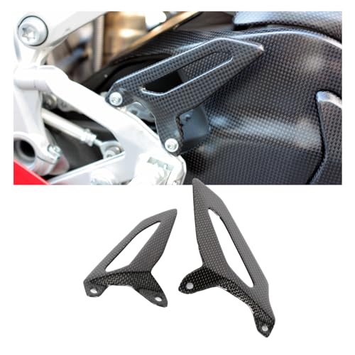 VITINO Carbon Fiber Heel Guard Plates Protector Rearsets Foot Peg Motorcycle Modified Accessories Fit for DUCATI Panigale V2 899 959 1199 1299