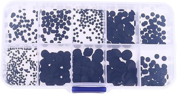 500Pcs Different Sizes Conductive Rubber Pads Keypad Repair Kit for IR Remote Control Conductive Rubber Buttons