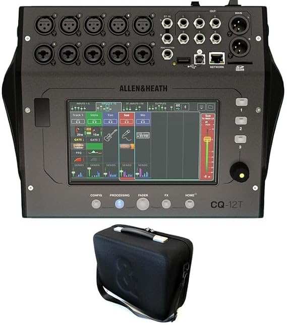 Allen & Heath CQ-12T 10-channel Digital Mixer with Padded Carry Bag
