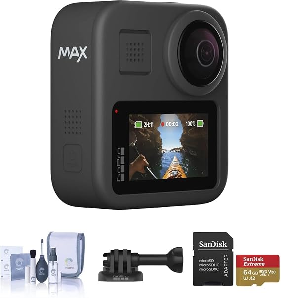 GoPro MAX Waterproof 360 + Traditional Camera with Touch Screen Spherical 5
