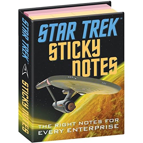 The Unemployed Philosophers Guild Star Trek Sticky Notes Booklet - Officially Licensed 3.25 by 4.25 Booklet with Self-Sticky Individual Notes