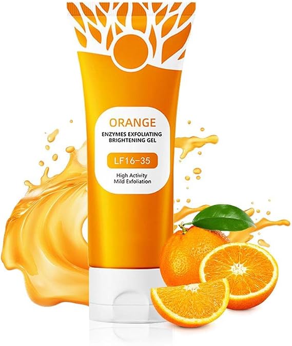 Orange Exfoliating Gel for Face and Body, 2025 New Orange Exfoliating Gel Scrub, Clean Pores Remove Blackheads Exfoliatings Facial for All Skin Types (orange, 1 PCS)
