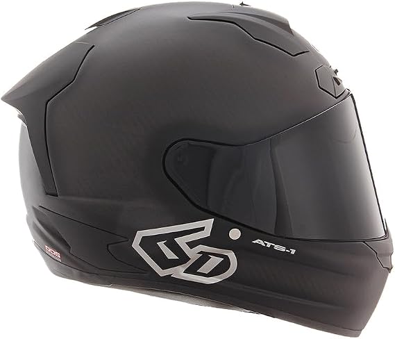 6D HELMETS ATS1R Solid Moto Helmet, 3K Carbon Fiber Shell