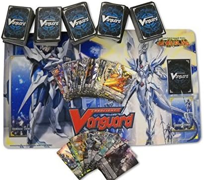 Bushiroad 500 Cardfight Vanguard Trading Cards with Playmat and Rares