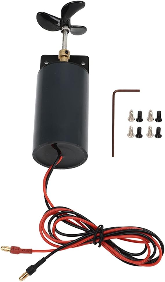 RC Underwater Thruster, Strong Power Propeller 545 50T RC Brush Motor, for Nesting Boat Trawl Unmanned Duck Boat (CCW)
