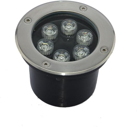 6W LED Undergound Light Natural White 4500K Outdoor Garden Decking Patio Lighting IP67 with Low Voltage 12V [Energy Class A+]