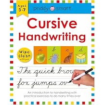 Cursive Handwriting (Wipe Clean Workbook): Ages 5-7; Wipe-Clean With Pen (Wipe Clean Learning Books) Spiral-bound Picture Book, May 9, 2017