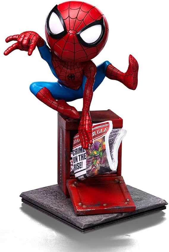 Iron Studios Collectible Statue Spider-Man Marvel Comics Minico PVC Red 6.5 Inches