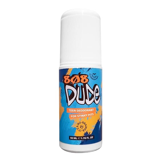 808Dude Certified Organic Deodorant for Teen Boys. Eliminate Kids Stinky Pits. Aluminum Free. Native and All Natural Cruelty Free and Vegan Ingredients for the Ultimate Kidz Armpit Detox 50ml