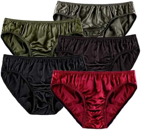 Mens Silk Panties Pure Silk Underwear 100% Mulberry Basic Briefs Soft String Pants Bikini