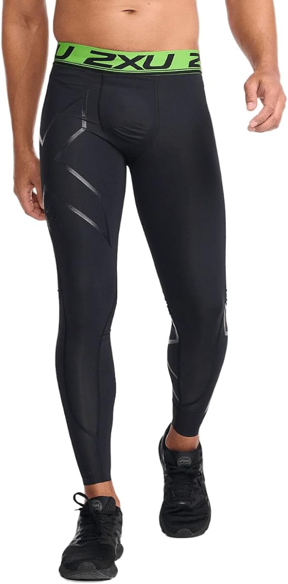 2XU Men's Refresh Recovery Compression Tights (Black/Nero, Small Tall)