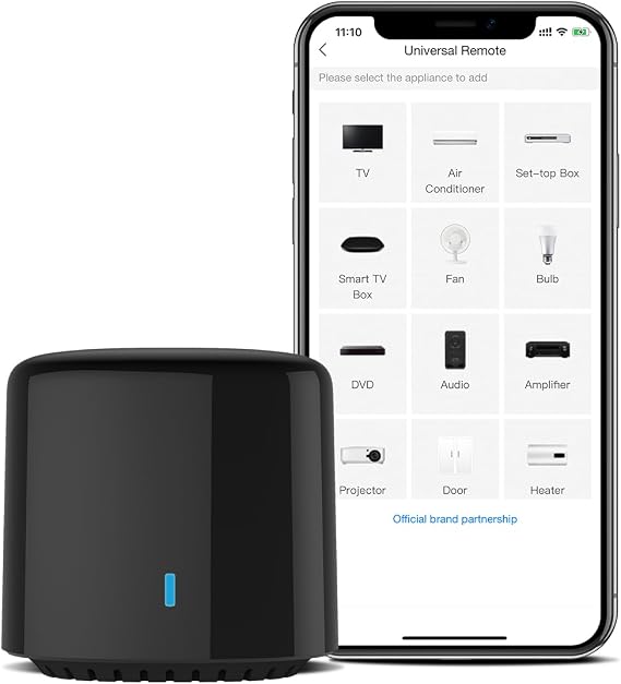 RM4C Mini Wi-Fi IR Blaster Universal Intelligent Remote Control Voice Control with Google Home and Alexa Smart Home HUB App Broadlink