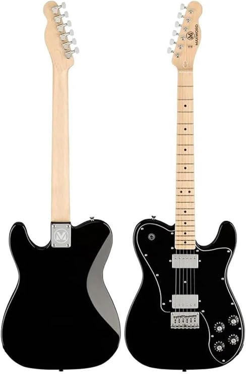 Maxword TLX-60BK-50AMP Telecaster Maple Keyboard HH 50W Electric Guitar Set with Amplifier