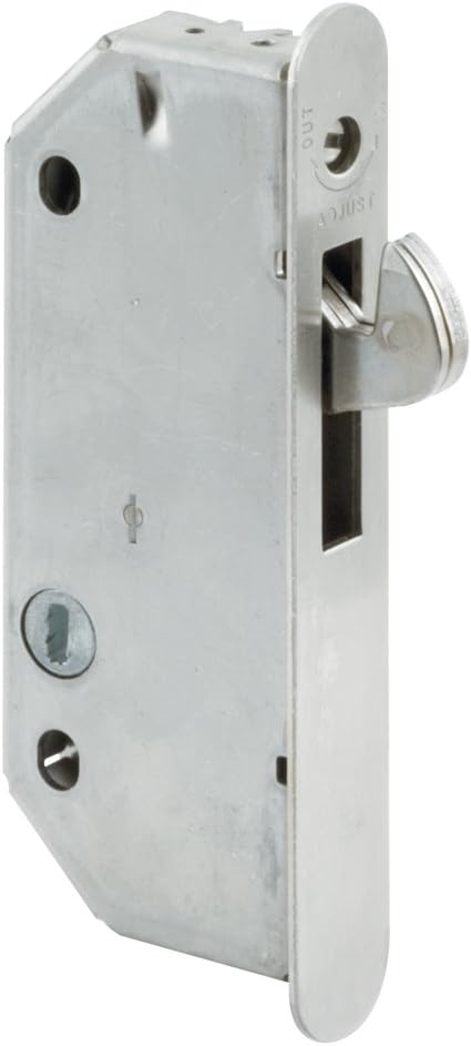 Prime-Line E 2171 2-9/16 In. Steel, Round-Faced Mortise Latch with Vertical Keyway (Single Pack)