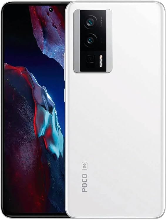 XIAOMI Poco F5 PRO 5G + 4G LTE 256GB + 12GB Global Version Unlocked 6.67" 120Hz 64Mp Ultra Triple Camera (Tmobile Mint Tello Metro USA Market) + (w/Fast Car 51W Charger Bundle) (White (Global))