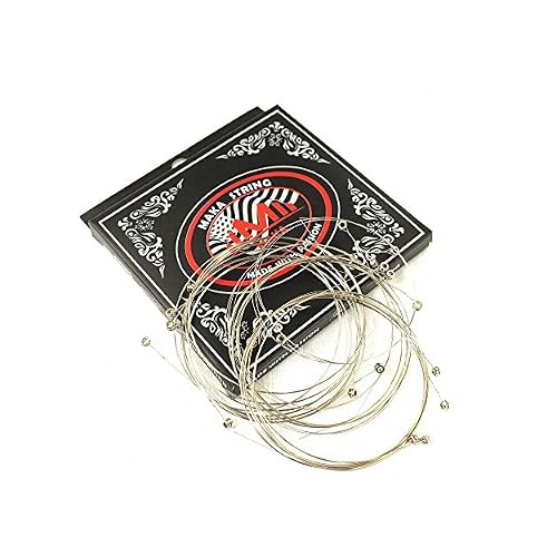 20-Pack Economy Single Acoustic Guitar Strings Bulk .011 High E (Custom Light) 11 Gauge, Individual Packed
