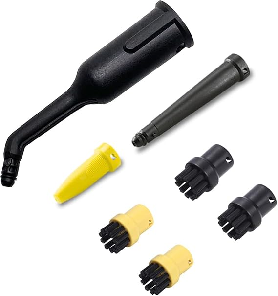 for Karcher SC1 Nozzle Brush,Stubborn Stain Remove Durable Nylon Brush Nozzle Steam Hose for Karcher SC1 SC2 SC3 SC4 Steam Cleaner Part (Set 1)