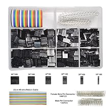 Gikfun 780pcs 2.54mm Pitch 1 2 3 4 5 6Pin Housing Connector Dupont Wire Male Female Crimp Pins Adaptor Assortment Kit for RC Servo, Arduino, SMT, SATA, EPS EK8479