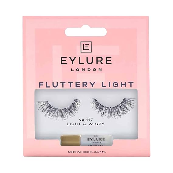 Eylure Texture False Lash, Style No. 117, Reusable, Adhesive Included, 1 Pair