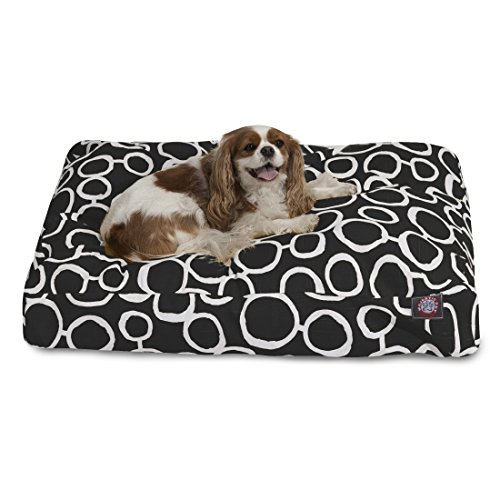 Majestic Pet Fusion Black Small Rectangle Pet Bed