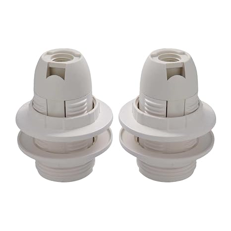 2 Pcs Electric Light Lamp Holder E14 Bulb Light Lamp Holder Socket Pendant Socket Lampshade Ring for Most Light Bulbs.lamp bulb socket