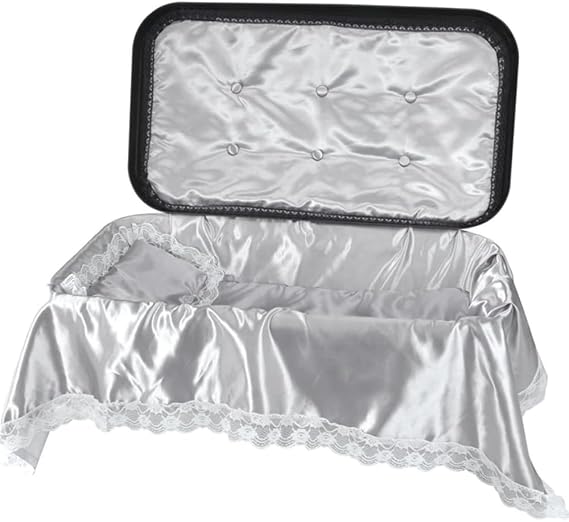 Pet Memory Shop Elegance Pet Casket for Dogs & Cats Small, Black/Silver