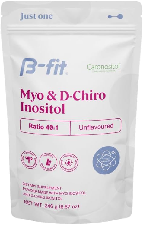 B-fit Inositol Supplement for Women, Myo & D-Chiro 40:1, 60 Servings 2 Mo