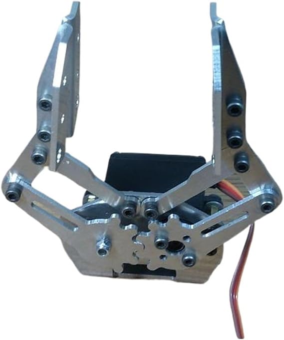 Silver Aluminum Alloy Gripper Robotic Arm Hand Metal Robot Claw(1pcs Claw)