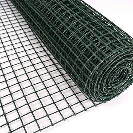 Greenfields Green Plastic Garden Fence - 1m x 5m Roll of Durable Wire Mesh with 20mm Holes - Lightweight Fencing for Poultry, Vegetable Patches, Pet Barriers & Clematis Climbing Plant Support