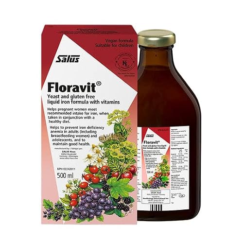 Salus Floravit Liquid Iron and Vitamins | Herbal Iron Supplement for Women, Men, and Children | Gluten-Free, Yeast-Free, Non-Dairy, Non-GMO 500ml