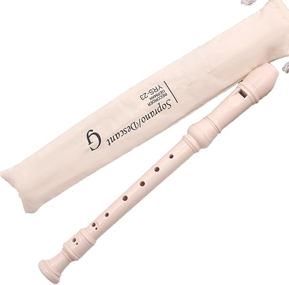 8 Hole Beginner Treble Flute Soprano Recorder Clarinet Descant Recorders Vertical Easy Adjustable Instrument Vertical