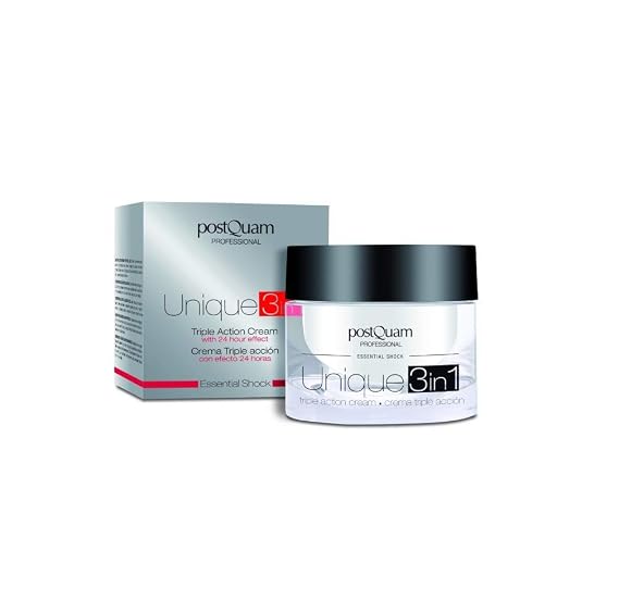 POSTQUAM Professional Triple Action Cream 50ml - Hydronutritive And Anti-Wrinkle, 24-Hour Action - The Skin Regains Its Softness - Recommended For Men