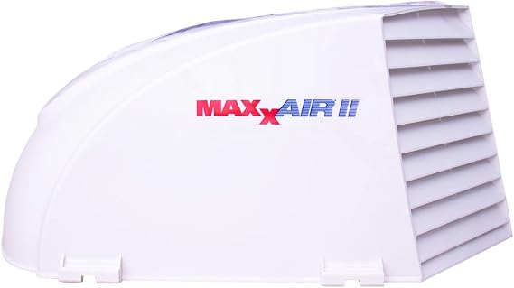 MAXXAIR Maxx II 00-933081 RV Roof Vent Cover, White